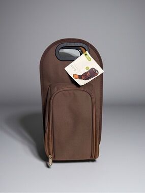 True Fabrications Metropolitan 2 Bottle Tote - Travel Wine Bottle Carrier